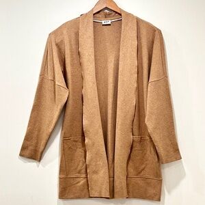 Pact Airplane Wrap/Open Cardigan - Sesame Heather - Med/Lg - NNT